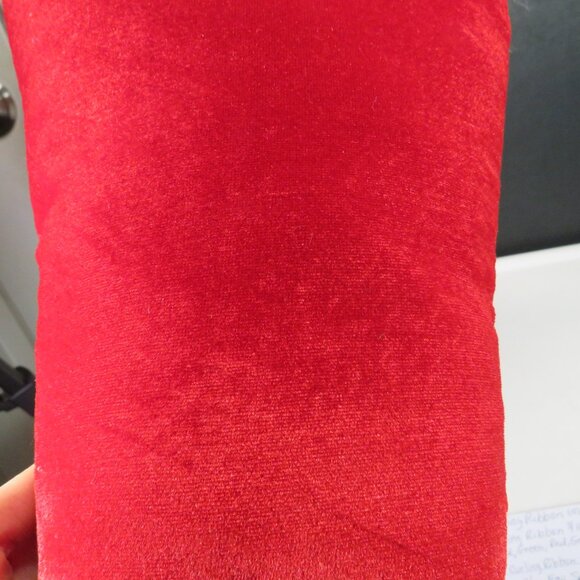 Retro 20" Red & Black high heeled boot shoe w buckle stuffed wall decor HOLIDAY - Picture 3 of 8